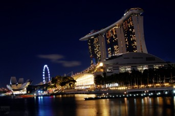 Lights on Marina Bay Sands (Singapore)